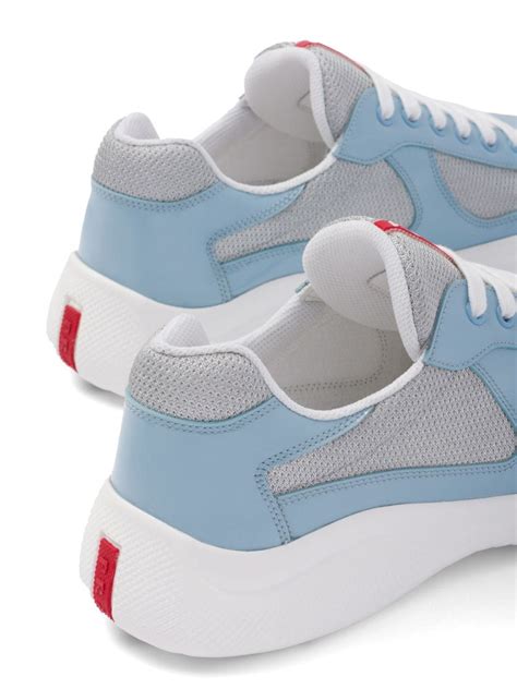 baby blue Prada sneakers